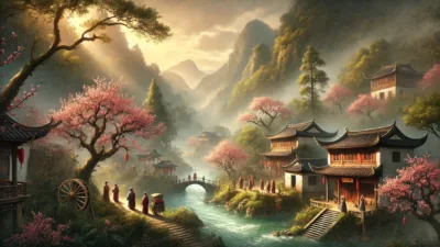 【中国伝奇小説】陶淵明『桃花源記』のあらすじを解説