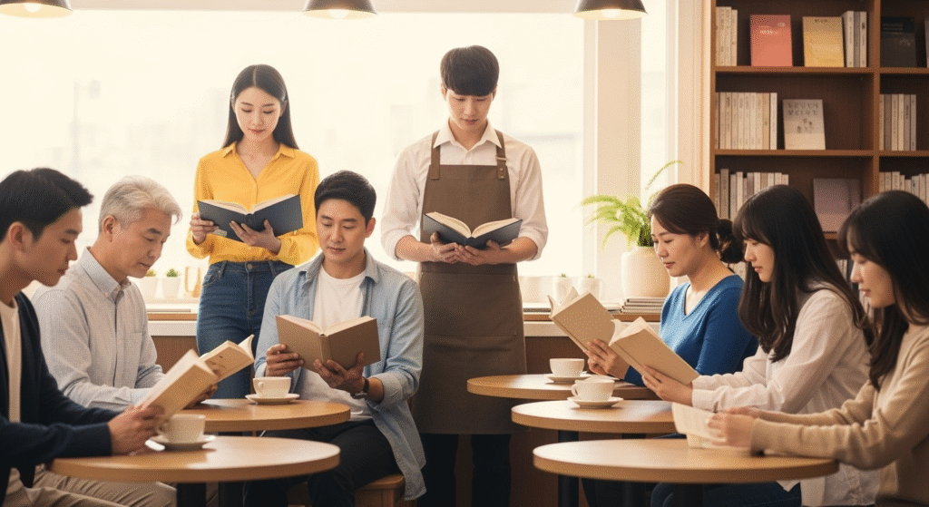 『ようこそ、ヒュナム洞書店へ』のあらすじを解説のワンシーン