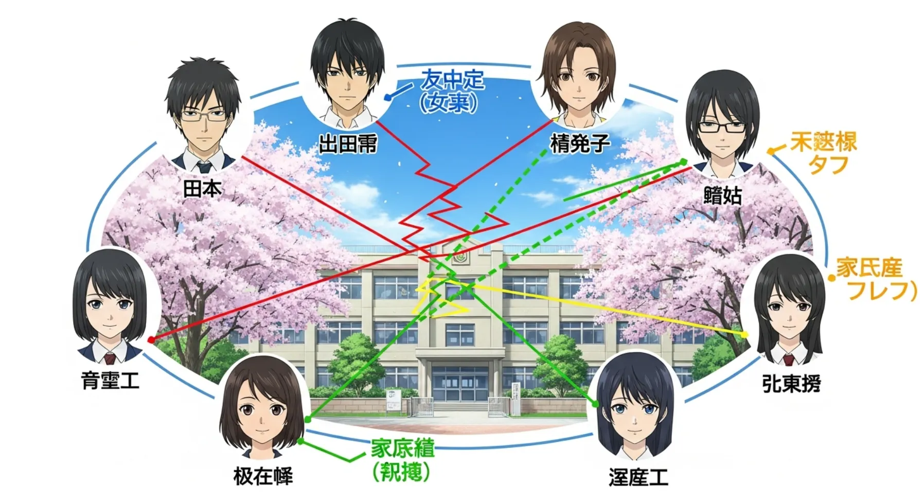 有閑倶楽部 相関図 キャスト